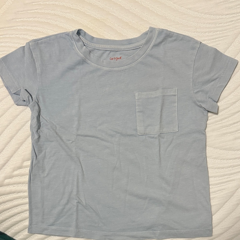 Cat & Jack Sky Blue Tee with Pocket
